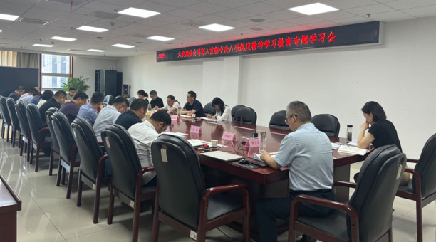 市城投公司召开深入贯彻中央八项规定精神学习教育专题学习会